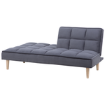 3-Sitzer Schlafsofa Stoff dunkelgrau SILJAN