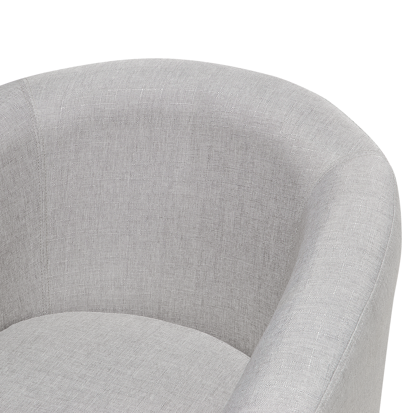 Sessel HOLDEN mit Fussstütze Stoff Hellgrau