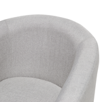 Sessel HOLDEN mit Fussstütze Stoff Hellgrau