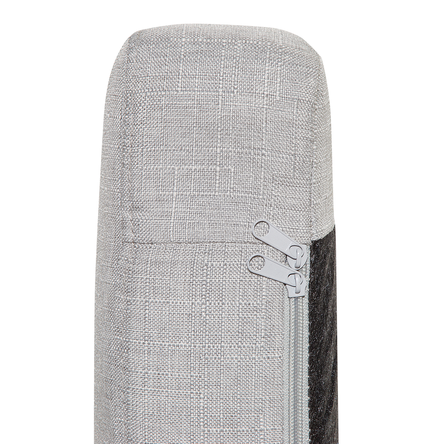 Sessel HOLDEN mit Fussstütze Stoff Hellgrau