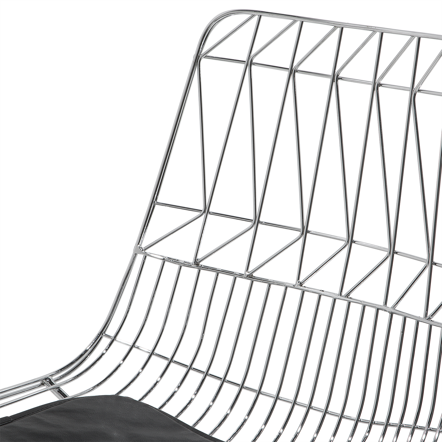Set mit 2 Barstühlen PRESTON Metall Silber