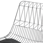 Set mit 2 Barstühlen PRESTON Metall Silber