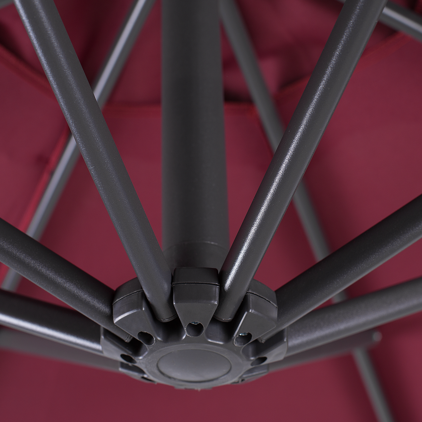 Ampelschirm ⌀ 300 cm burgunderrot RAVENNA