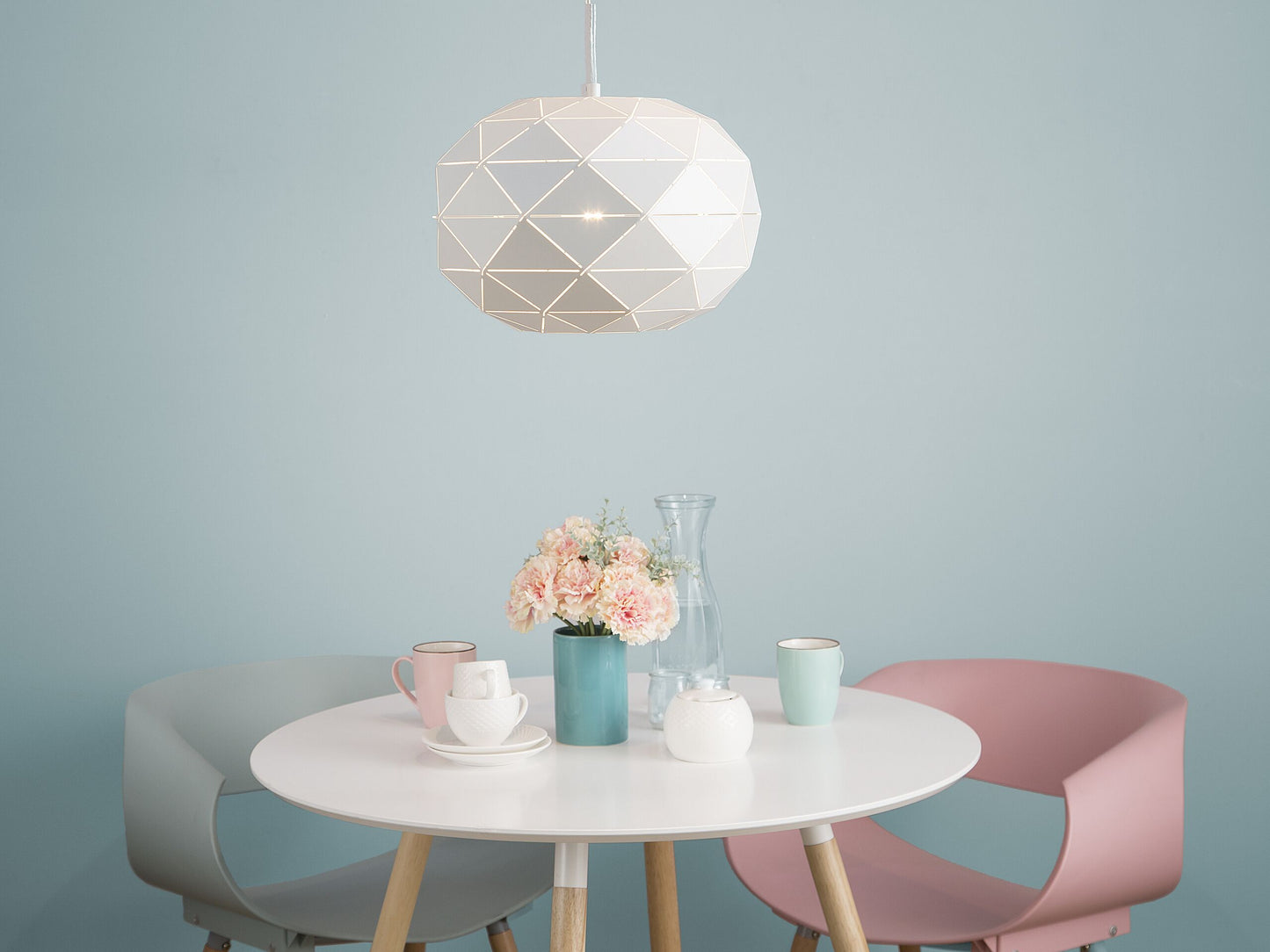 Hängelampe REWA Metall Weiss