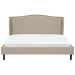 Bett mit Lattenrost Stoff COLMAR 180 x 200 cm Sandbeige