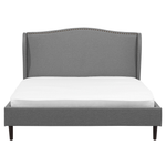 Bett mit Lattenrost Stoff COLMAR 160 x 200 cm Grau