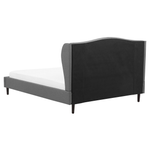 Bett mit Lattenrost Stoff COLMAR 160 x 200 cm Grau