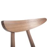 Esszimmerstuhl 2er Set LYNN Holz Dunkelgrau