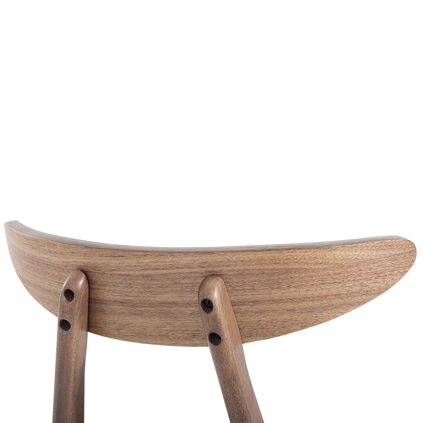 Esszimmerstuhl 2er Set LYNN Holz Dunkelgrau