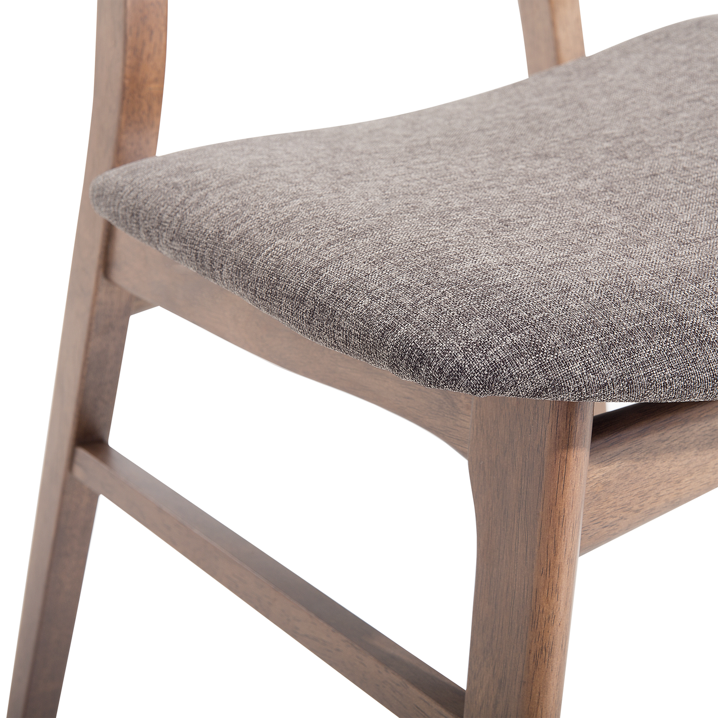 Esszimmerstuhl 2er Set LYNN Holz Dunkelgrau