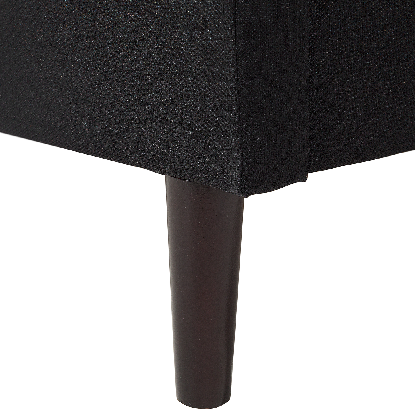 Polsterbett Leinenoptik schwarz Lattenrost 160 x 200 cm COLMAR