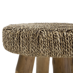 Beistelltisch Teakholz hellbraun ⌀ 44 cm KELSEY