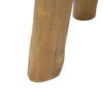 Beistelltisch Teakholz hellbraun ⌀ 44 cm KELSEY