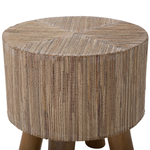 Beistelltisch Teakholz hellbraun ⌀ 35 cm TULITA