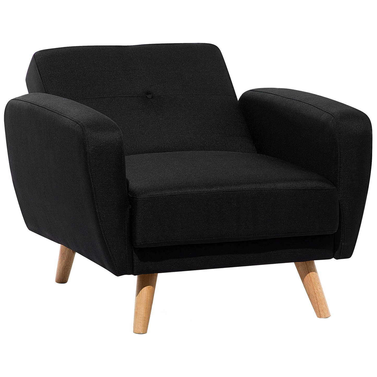 Fernsehsessel FLORLI Stoff Schwarz