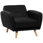 Fernsehsessel FLORLI Stoff Schwarz