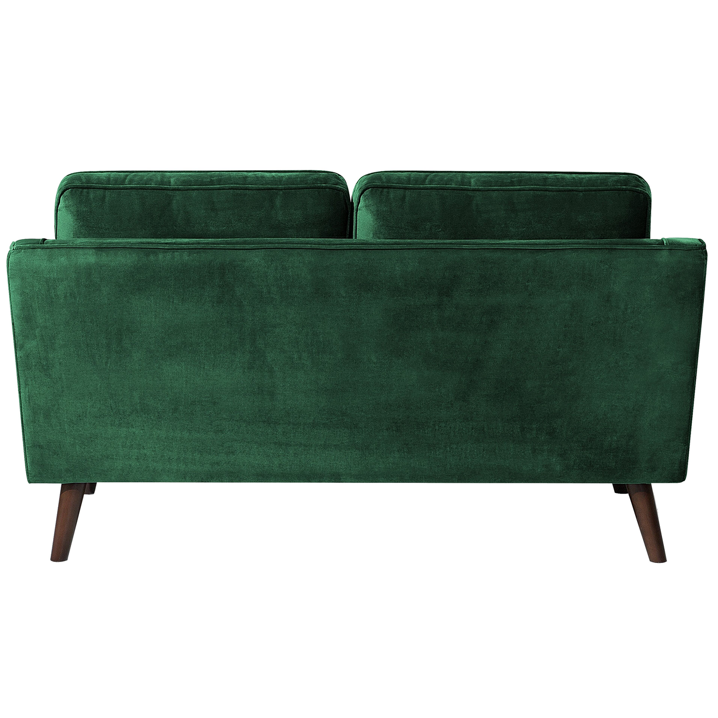2-Sitzer Sofa Samtstoff grün LOKKA
