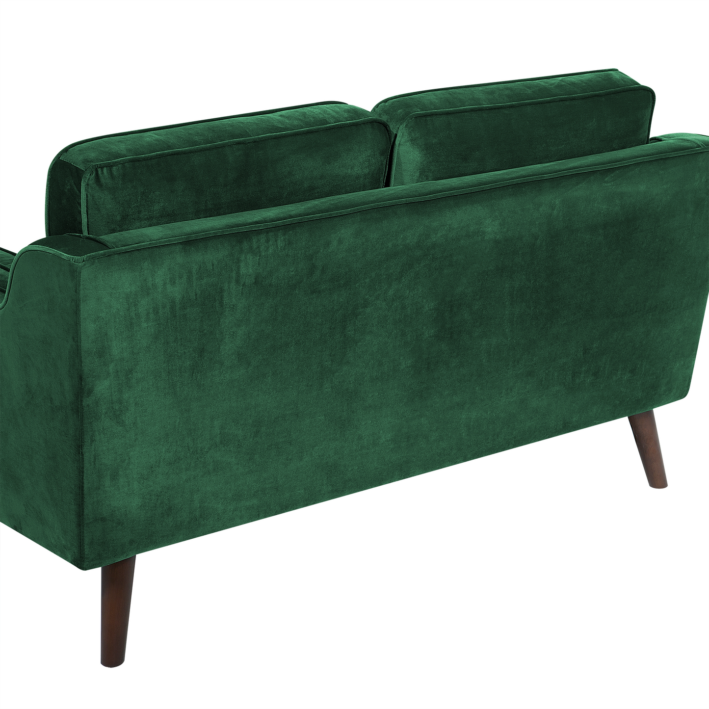 2-Sitzer Sofa Samtstoff grün LOKKA