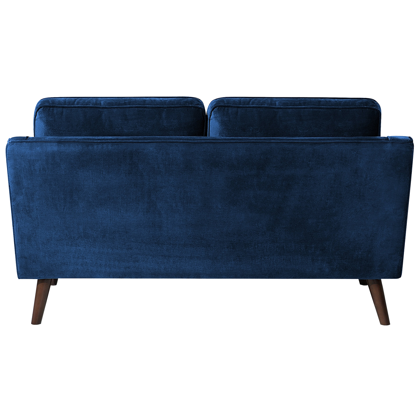 2-Sitzer Sofa Samtstoff dunkelblau LOKKA