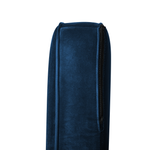 2-Sitzer Sofa Samtstoff dunkelblau LOKKA