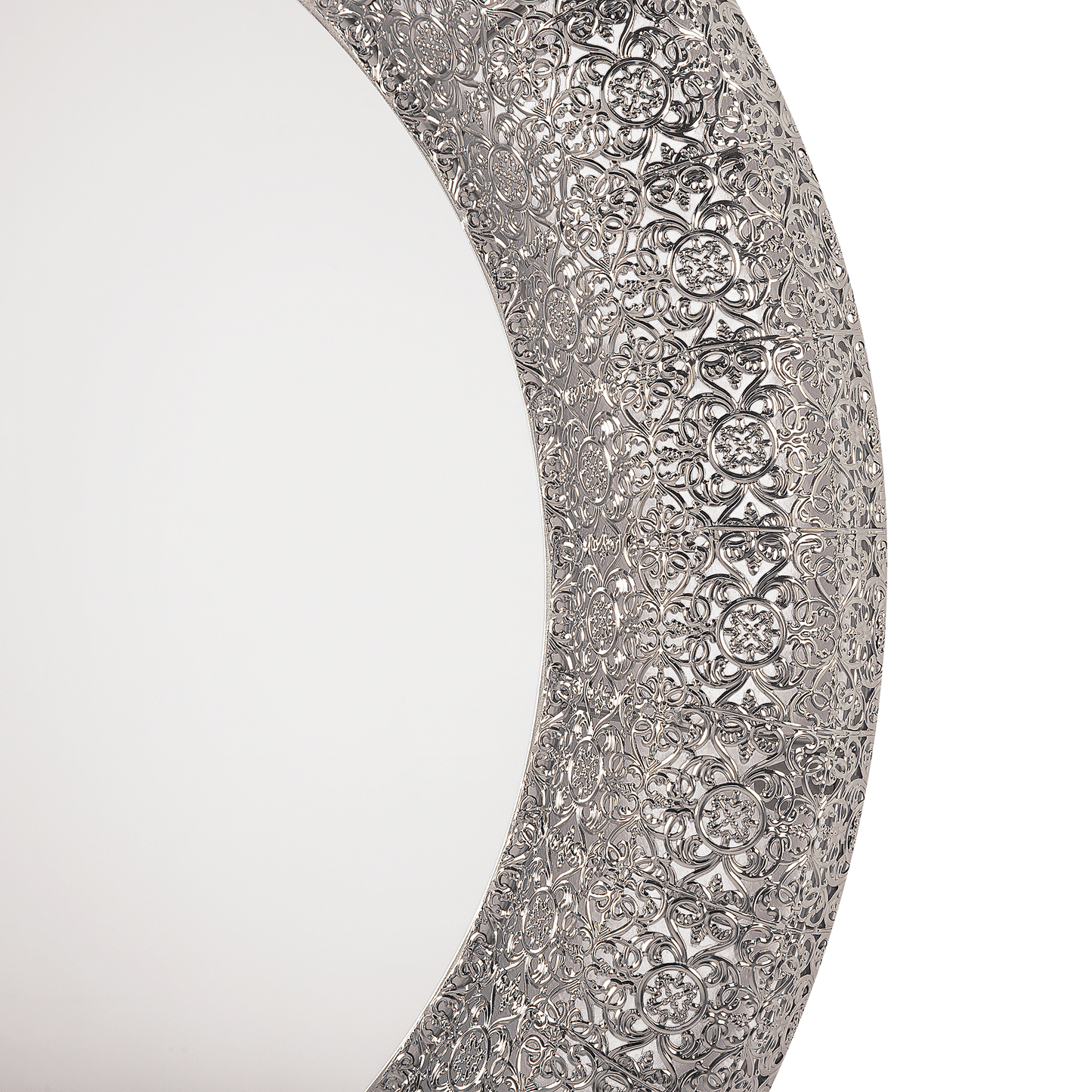 Wandspiegel CHANNAY 80 cm 80 cm Metall Silber