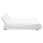 Wasserbett Kunstleder weiss 160 x 200 cm AVIGNON