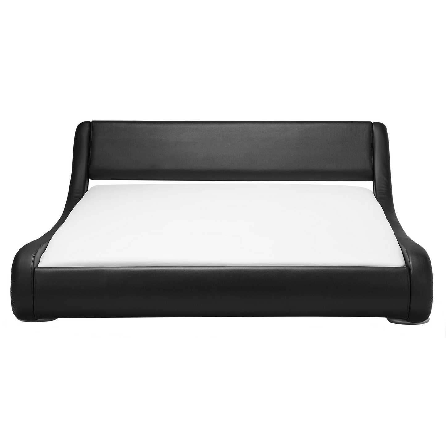 Wasserbett Kunstleder schwarz 160 x 200 cm AVIGNON