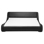 Wasserbett Kunstleder schwarz 160 x 200 cm AVIGNON