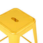 Hocker gelb-gold Höhe 60 cm 2er Set CABRILLO
