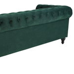 3-Sitzer Sofa Samtstoff grün CHESTERFIELD