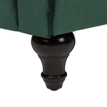 3-Sitzer Sofa Samtstoff grün CHESTERFIELD