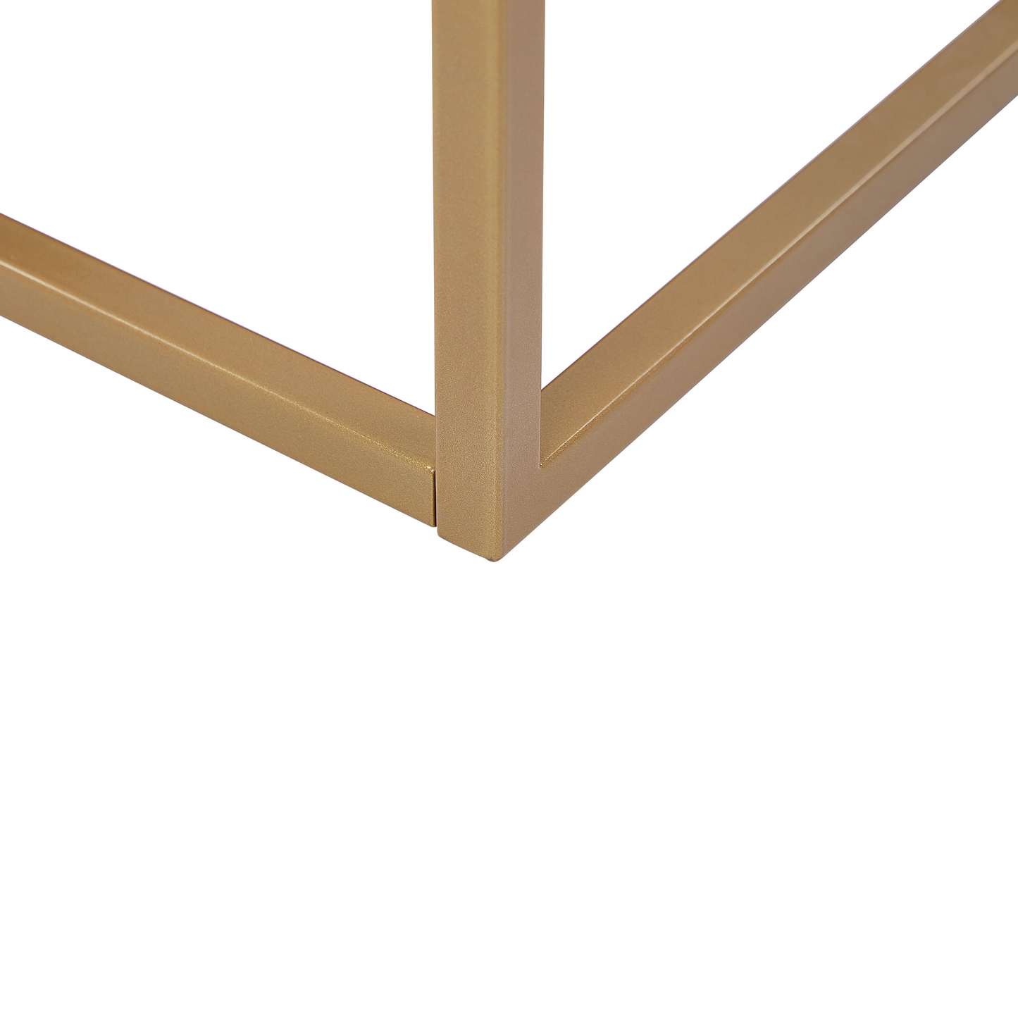 Couchtisch Marmor Optik beige / gold rechteckig 60 x 100 cm DELANO