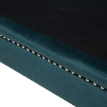 3-Sitzer Sofa Samtstoff blau-grün GAULA