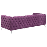 3-Sitzer Sofa Samtstoff purpur SOTRA