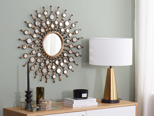 Wandspiegel BLOIS 70 cm 70 cm Metall Gold