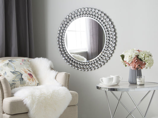 Wandspiegel 70 cm Silber STENAY