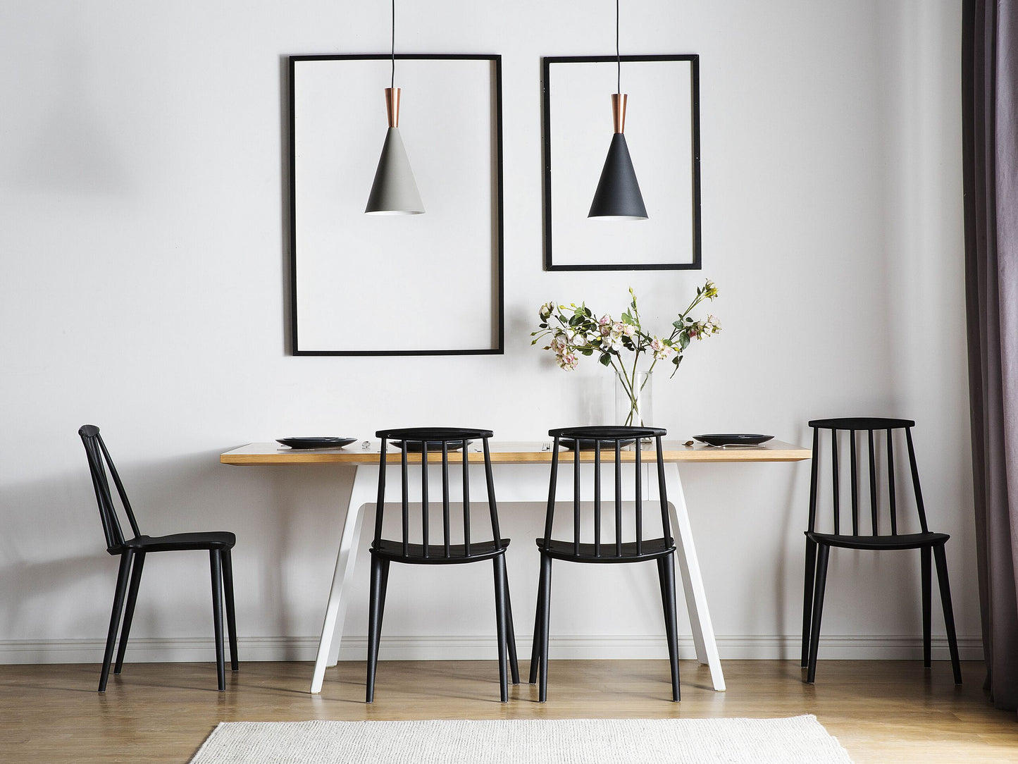 Esszimmerstuhl 2er Set VENTNOR Schwarz