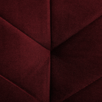 3-Sitzer Schlafsofa Samtstoff dunkelrot SENJA