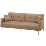 3-Sitzer Schlafsofa beige / silber LUCAN