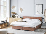 Boxspringbett Kunstleder PRESIDENT 180 x 200 cm Braun
