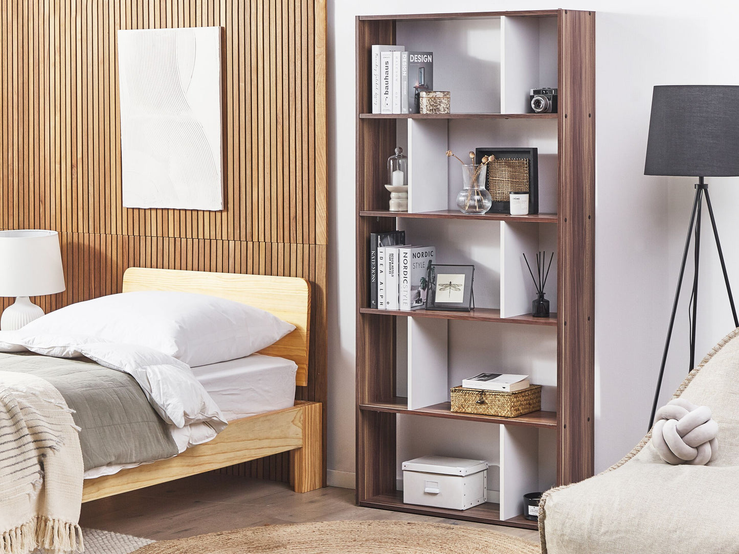 Bücherregal mit 5 Fächern ORILLA 174 cm Dunkelbraun