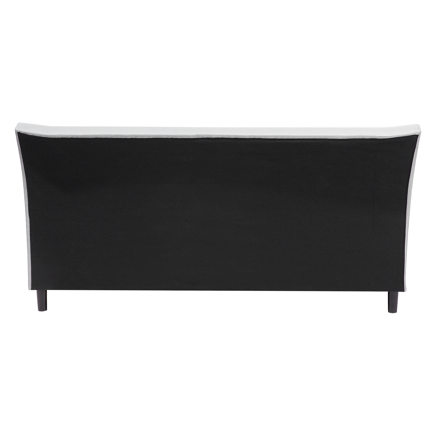 Bett mit Lattenrost Stoff SAVERNE 160 x 200 cm Hellgrau