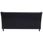 Bett mit Lattenrost Stoff SAVERNE 180 x 200 cm Dunkelgrau