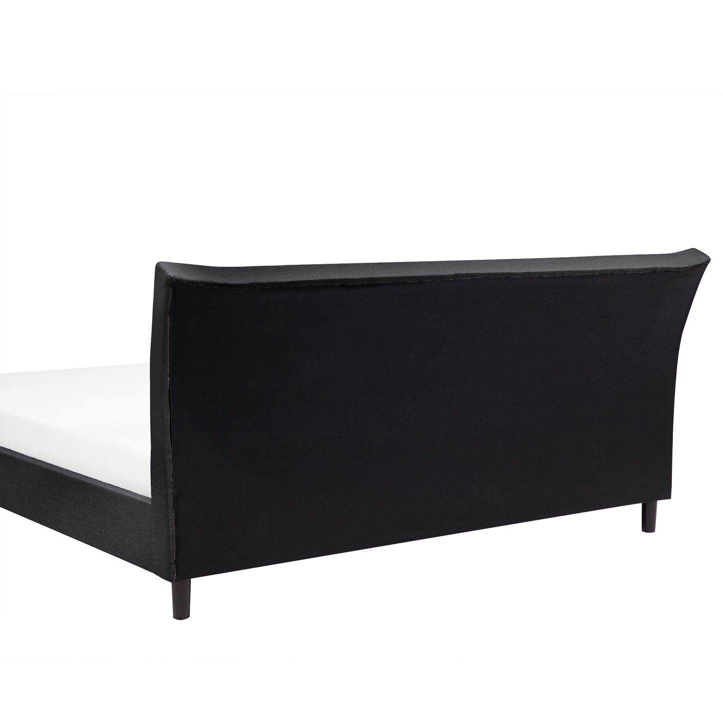 Bett mit Lattenrost Stoff SAVERNE 180 x 200 cm Dunkelgrau