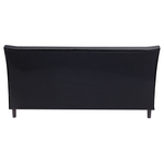 Bett mit Lattenrost Stoff SAVERNE 160 x 200 cm Dunkelgrau