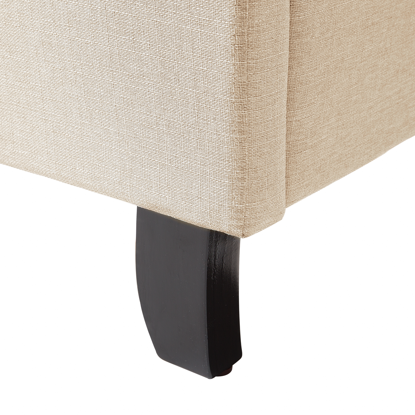 Bett mit Lattenrost Stoff BORDEAUX 160 x 200 cm Beige