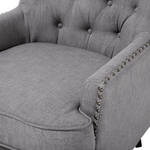 Sessel VIBORG II Stoff Hellgrau