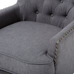 Sessel VIBORG II Stoff Dunkelgrau