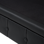 3-Sitzer Sofa Kunstleder schwarz CHESTERFIELD gross