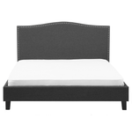 Bett mit Lattenrost Stoff MONTPELLIER 160 x 200 cm LED Bunt